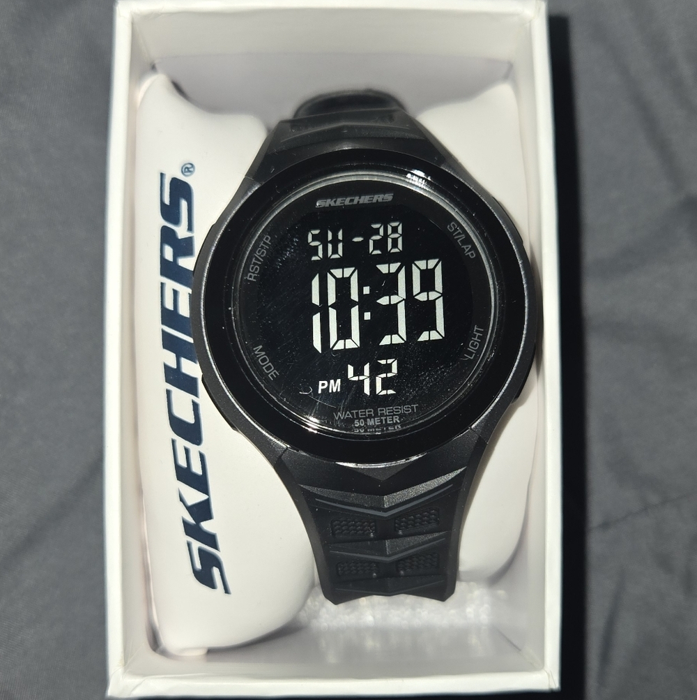 Skechers Black Digital Sports Watch